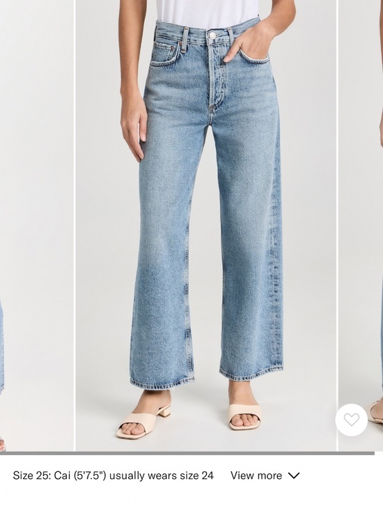 Agolde Ren Wide Leg Jeans - Picture 2 of 4